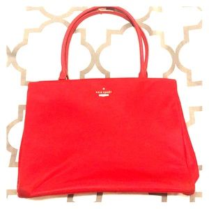 Kate Spade Red Laptop Shoulder Bag.
